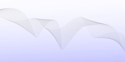 Poster - Abstract wave lines dynamic flowing colorful light isolated background.