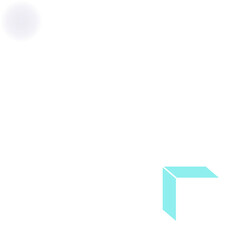 Leinwandbilder - Digital graphic is showing concentric rings, crosshairs, glowing orb, cube, transparent background