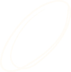 Poster - Abstract flat vector showing overlapping brush rings creating swirling loops on transparent canvas