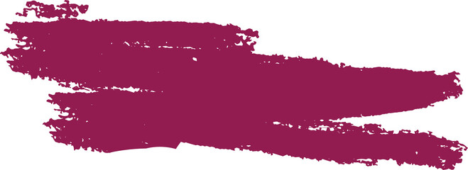 Poster - Flat design magenta paint stroke gliding on transparent backdrop, showing brush marks and opacity