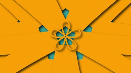 Poster - Abstract shape flower. Computer generated 3d render