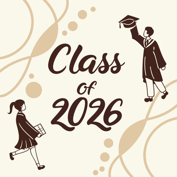            Congrats class of 2026 a vintage illustratiodesign
