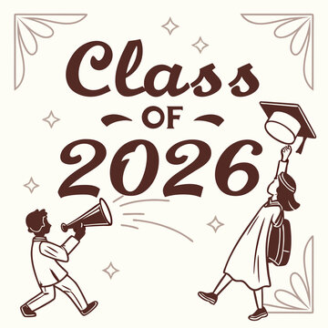            Congrats class of 2026 a vintage illustratiodesign