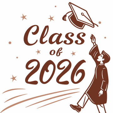            Congrats class of 2026 a vintage illustratiodesign