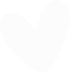 Poster - Abstract heart symbol is floating in flat design with smooth curves on transparent background