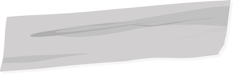 Poster - Flat illustration showing floating jagged-streaked gray shape, transparent background, copy space