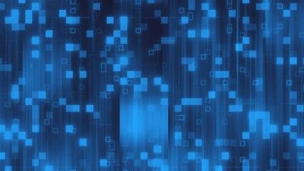 Fototapete - Blue abstraction with vertical lines. Computer generated 3d render