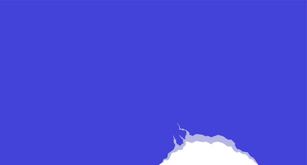 Poster - Flat design graphic showing jagged mountain silhouette with lighter rim on transparent background