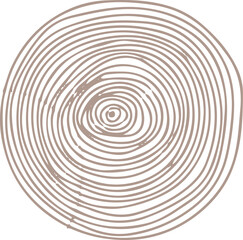 Poster - Abstract concentric circles are forming swirling rings on transparent background in flat design