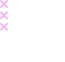 Poster - Stylized 3D wireframe head wearing VR headset is hovering over transparent canvas with pink X marks