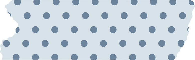 Poster - Delaware silhouette is floating in flat design with blue polka dots on transparent background