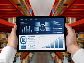 Poster - business data dashboard provide business intelligence analytic for marketing strategy planning snugl