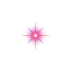 Poster - Flat design glowing starburst is radiating gradient rings and long spikes on transparent background