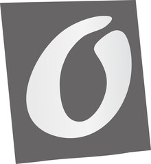 Poster - Abstract white curved loop is floating on transparent canvas in vector design with droplet swirl