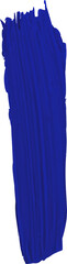 Poster - Vector abstract brushstroke rising on transparent background, showing cobalt blue brush texture