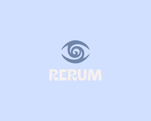 Fototapete - Creative eye logo. Creative optics vision sign. Waves splash vortex vector symbol.