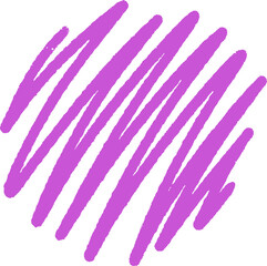 Poster - Abstract flat design is overlapping purple brush strokes in scribble form with transparent backdrop