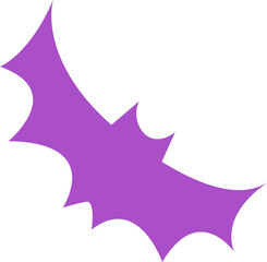 Poster - abstract purple spiky burst shape is floating in flat design, with transparent background