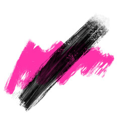 Poster - Flat abstract paint strokes are floating on transparent background with magenta and black layers