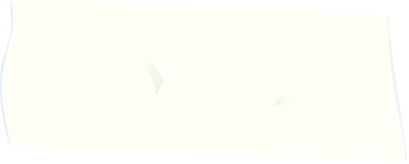 Poster - Showing pale yellow irregular flat shape with jagged edges, lighter patches on transparent canvas