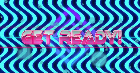 Poster - Displaying GET READY! text over glitch-tech screen, with icons of magnifying glass and laptop
