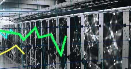 Poster - Image of geometric and rotating in green space