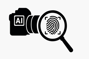 Poster - Silhouettes and Vectors in AI Exploring Cybersecurity, AI Faces, Satellite Intelligence, Brain-Machine Interfaces, and Camera Lens Technologies in Artificial Intelligence