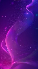 Aufkleber - Abstract futuristic gradient flow with light, particles and glowing elements