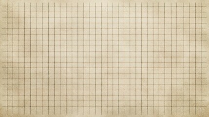 Poster - Beige Graph Paper with Precise Grid on Toned Old Background