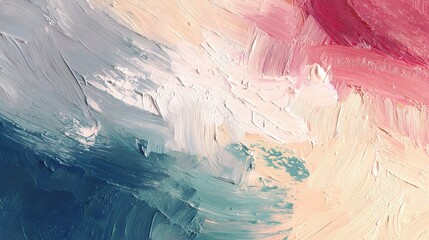 Poster - Abstract Textured Background with Brush Strokes in Soft Colors