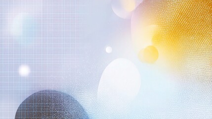 Poster - Clean Digital Scene with Faint Gridlines and Soft Color Elements