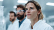 © SolaruS - Focused scientist. Team of researchers in a lab setting. Symbolizes innovation, dedication, and progress in science, medicine, or tech fields.