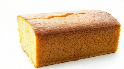Poster - A single loaf of bread placed on a clean and white surface, perfect for food photography or packaging design