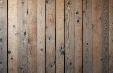 Poster - Vertical wood panels, rustic, natural texture background. Wooden planks with knots, cracks. Brown, beige tones. Interior design, construction, decoration elements. Flooring, wall, surface, wood grain.