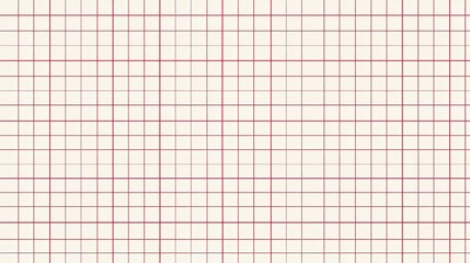 Poster - Abstract Red Lined Graph Paper Vector Pattern Background Design