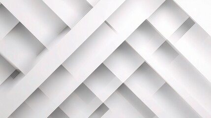 Poster - Abstract Pattern of Lightly Intersecting Diagonal Lines on White Background