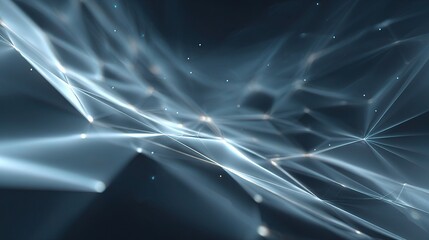 Poster - Subtle Abstract Tech Backdrop with Blurred Polygons and Light Effects