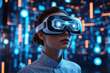 Poster - Visionary Future: Augmented Reality and Digital Technology Background for Immersive Experiences