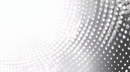 Fototapete - Abstract Halftone Dotted Background in White and Grey Gradient