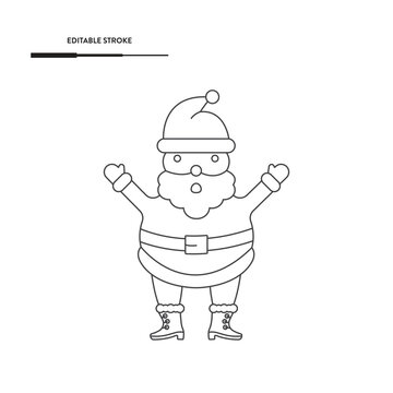 Santa Claus Icon Vector Design.