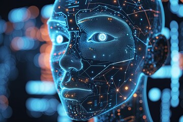 Poster - Exploring Semi-Abstract 3D Digital Faces in Data Cybersecurity and Modern Technology