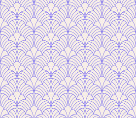 Wall Mural - elegant damask floral seamless pattern. geometric art deco leaves background. abstract botanical vec