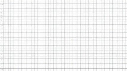 Poster - Clean White Graph Paper with Square Cells for Professional Use