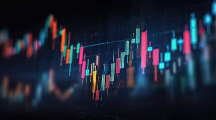 Poster - Modern Transparent Chart Showing Bullish Stock Trend Analysis