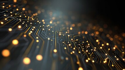 Aufkleber - Abstract Background Featuring New Technologies and Digital Circuits