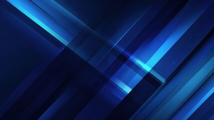 Aufkleber - Abstract Deep Blue Vector Background with Layered Design Elements