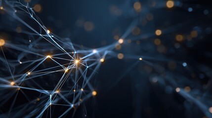 Poster - Minimalist AI Tech Backdrop with Light Grid and Overlays