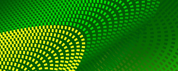 Aufkleber - Green background with particle wave texture. Vector illustration template design
