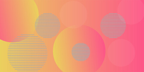 Poster - Gradient geometric shapes background collection, vector illustration