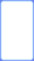 Poster - Rounded rectangle frame is glowing neon blue in flat design transparent background, copy space